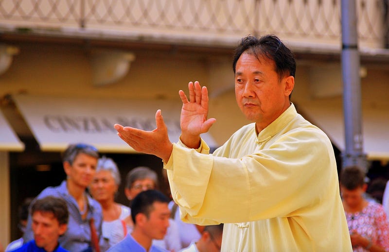 T'ai Chi practice in a serene environment