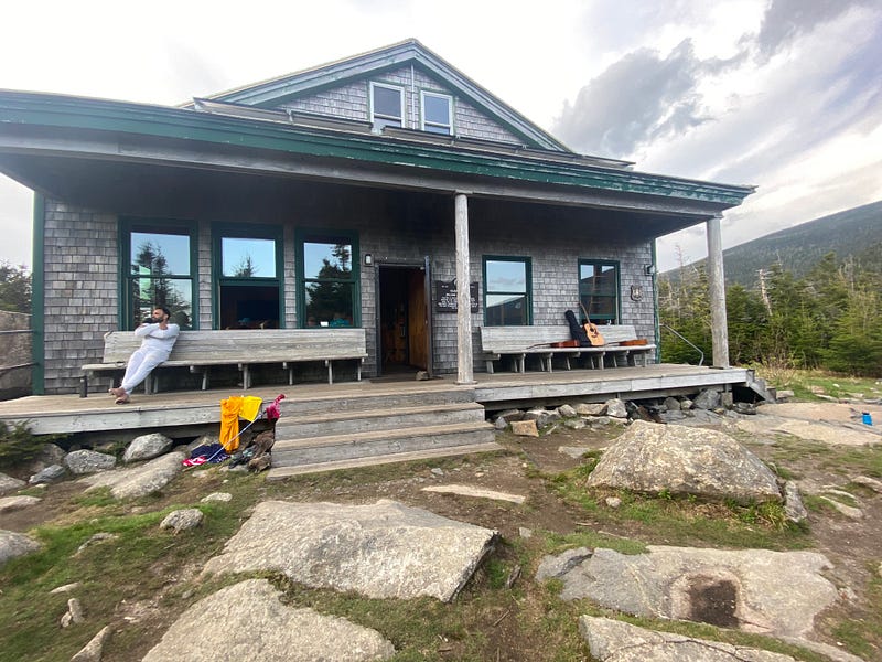 Image of AMC hut at Galehead