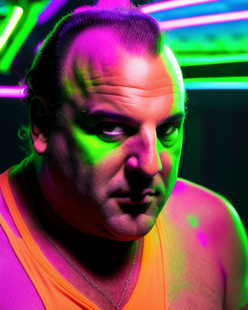 AI-generated image of a character resembling Tony Soprano