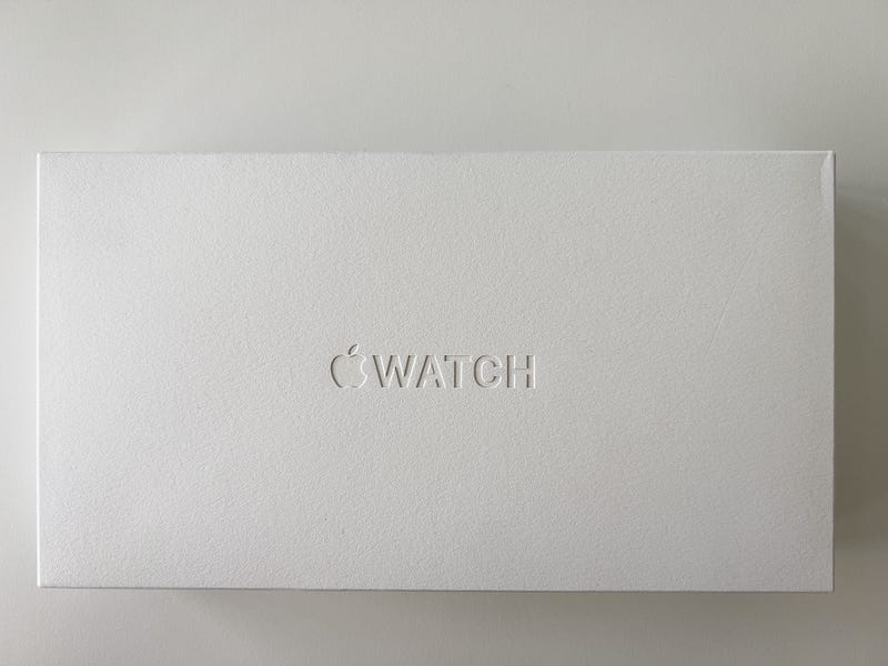 Outer packaging of the Apple Watch Ultra 2