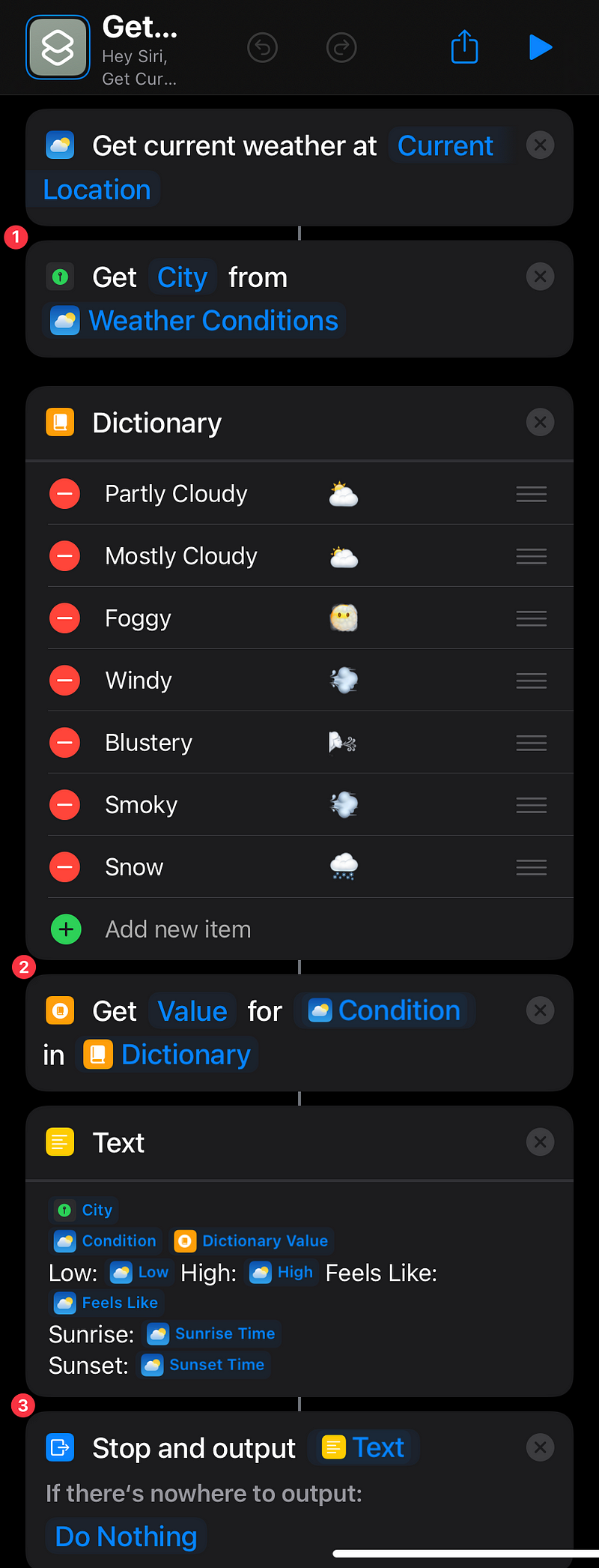 Complete Shortcut for Weather Integration