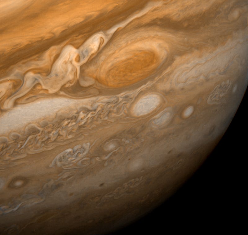 The Great Red Spot on Jupiter, a massive storm