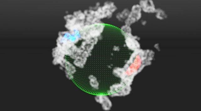 Visualization of molecular clouds in space