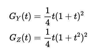 Alternative PGFs for tetrahedral dice