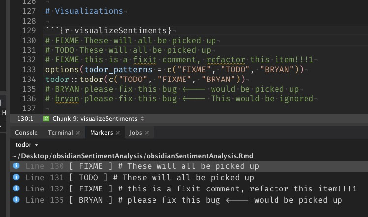 Customizing markers in TODOr