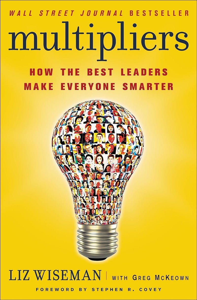 Book cover of "Multipliers" by Liz Wiseman and Greg McKeown