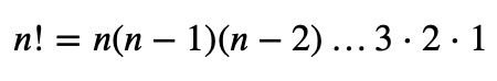 Gamma function and factorial relationship