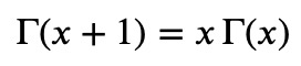 Recursion relation of the Gamma function