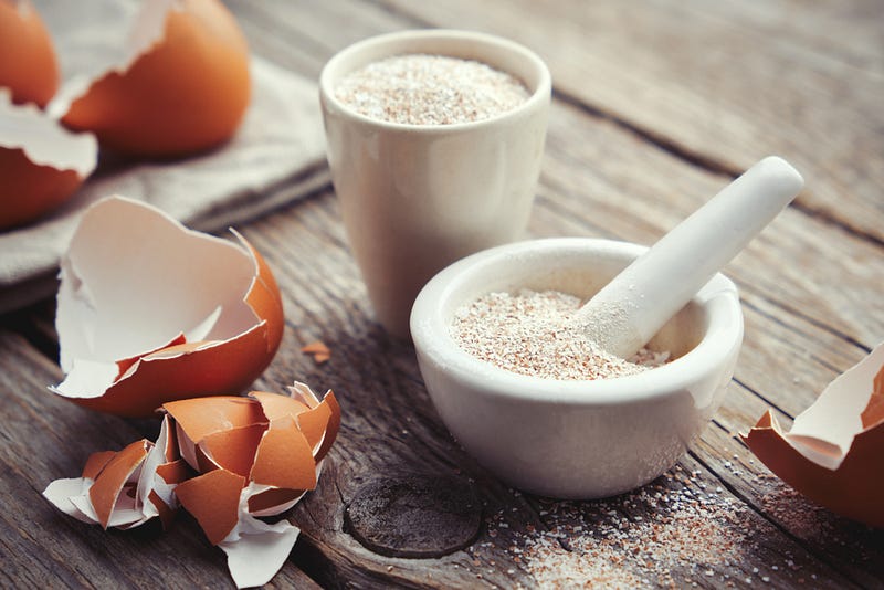 Clay bricks enhanced with eggshell powder