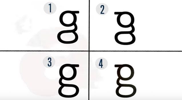 Visual representation of the letter G