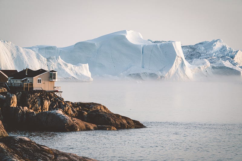 Arctic coastline showcasing diverse geographical features