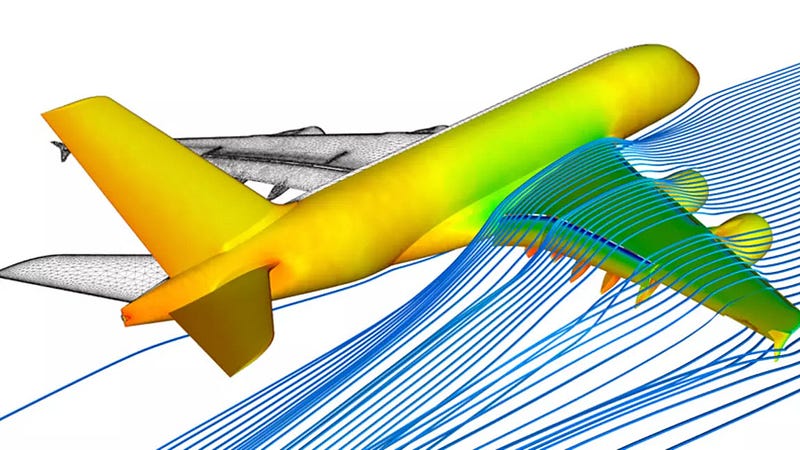 Computer simulation of an Airbus A380