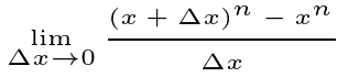 Derivative Definition in Calculus